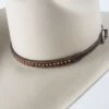 Dark Brown Studded Hatband 2 Dark Brown Studded Hatband -Western Cowboy Equipment Shop 0267402
