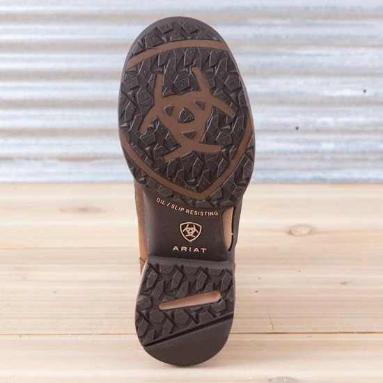 Ariat Distressed Brown Anthem Round Toe Lacer H20 Boots 5 Ariat Distressed Brown Anthem Round Toe Lacer H20 Boots - Image 3