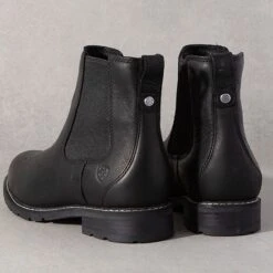 Ariat Black Wexford Waterproof Boots -Western Cowboy Equipment Shop 10035836 heel A