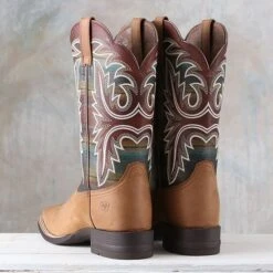 Ariat Ridge Tan Lonestar Shock Shield Boots -Western Cowboy Equipment Shop 10038329 heel