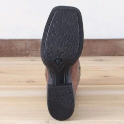 Ariat Dark Buffalo Brown Round Up Wide Square Toe Boots -Western Cowboy Equipment Shop 10038421 sole