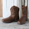 Ariat Distressed Brown Anthem Shortie II H20 Boots 1 Ariat Distressed Brown Anthem Shortie II H20 Boots -Western Cowboy Equipment Shop 10038428