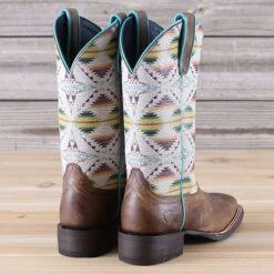 Ariat Falcon Cove Pendleton Circuit Savanna Boots -Western Cowboy Equipment Shop 10038478 heel