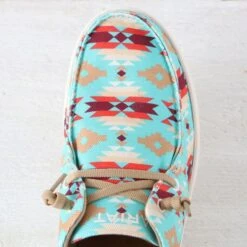 Ariat Turquoise Saddle Blanket Hilo -Western Cowboy Equipment Shop 10040307 toe