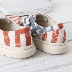 Ariat Distressed Flag Hilo Shoes -Western Cowboy Equipment Shop 10040317 heel