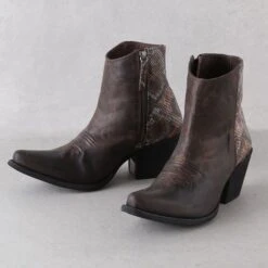 Ariat Brown Snake Print Carmelita Boots