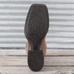 Ariat Ladies Metallic Leopard Round Up Wide Square Toe Boots -Western Cowboy Equipment Shop 10040363 sole