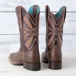 Ariat Fateful Brown Odessa Stretchfit Boots -Western Cowboy Equipment Shop 10042386 heel