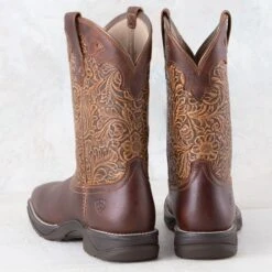 Ariat Anthem Rich Clay Savannah Boots -Western Cowboy Equipment Shop 10042421 heel