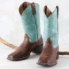 Ariat Round Up Beduino Brown Boots -Western Cowboy Equipment Shop 10042534