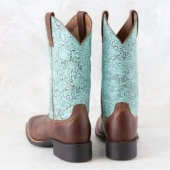 Ariat Round Up Beduino Brown Boots -Western Cowboy Equipment Shop 10042534 heel