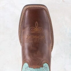 Ariat Round Up Beduino Brown Boots -Western Cowboy Equipment Shop 10042534 toe