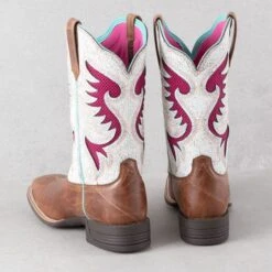 Ariat Dark Tan Pinto VentTek Boots -Western Cowboy Equipment Shop 10044507 heel A