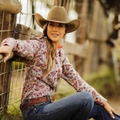 Brown Paisley Top -Western Cowboy Equipment Shop 11043 infl