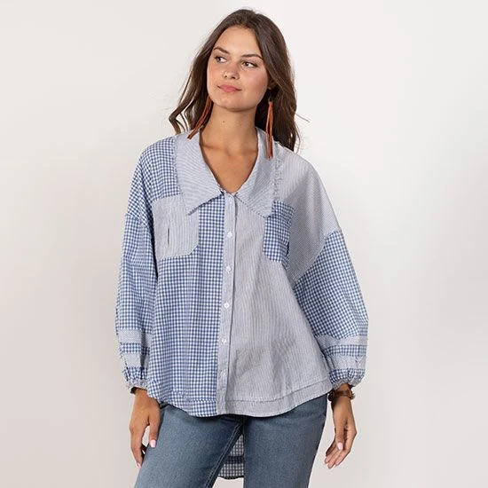Blue Sky Gingham Top 4 Blue Sky Gingham Top - Image 2