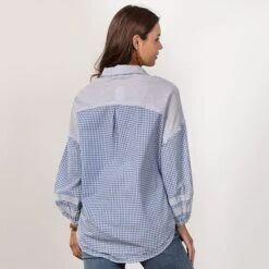 Blue Sky Gingham Top 9 Blue Sky Gingham Top -Western Cowboy Equipment Shop 11300 alt3