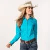 Ariat Kirby Stretch Turquoise Top