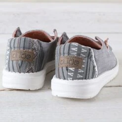 Hey Dude Wendy BOHO Grey 11 Hey Dude Wendy BOHO Grey -Western Cowboy Equipment Shop 121413238 heel