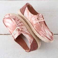 Hey Dude Wendy Tie Dye Rose Shoes -Western Cowboy Equipment Shop 121415061 alt