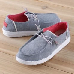 Hey Dude Wendy Chambray Braid Indigo Shoes