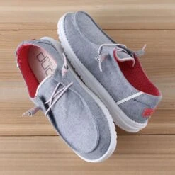 Hey Dude Wendy Chambray Braid Indigo Shoes -Western Cowboy Equipment Shop 121415704 alt