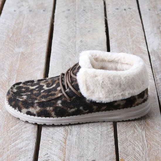 Hey Dude Britt Abstract Tan Leopard Shoes 5 Hey Dude Britt Abstract Tan Leopard Shoes - Image 3