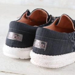 Hey Dude Wendy Sox Leo Grey Shoes -Western Cowboy Equipment Shop 121929003 heel