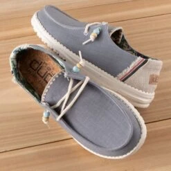 Hey Dude Wendy Natural Indigo Shoes -Western Cowboy Equipment Shop 122155700 alt
