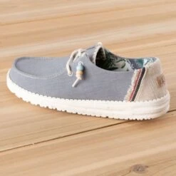 Hey Dude Wendy Natural Indigo Shoes -Western Cowboy Equipment Shop 122155700 side