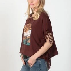 Rock & Roll Cowgirl On The Fringe Tee -Western Cowboy Equipment Shop 12887 alt2