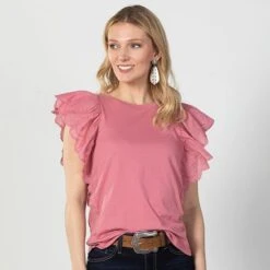 Panhandle Lainey Ruffle Top