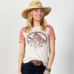 Panhandle Hold On Cowboy Tee