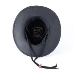 Outback Trading Company Black Kodiak Oilskin Hat -Western Cowboy Equipment Shop 1480OBK int