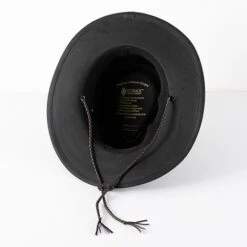 Outback Trading Company Black Grizzly Oilskin Hat -Western Cowboy Equipment Shop 1486O int