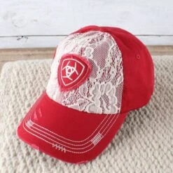 Ariat Red Lace Cap
