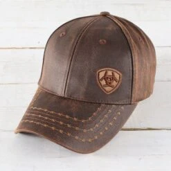 Ariat Brown Oilskin Solid Cap