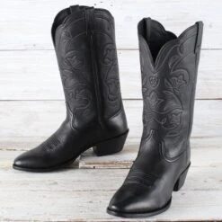 Ariat Black Heritage Deertan Boots