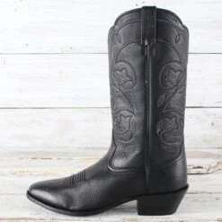 Ariat Black Heritage Deertan Boots -Western Cowboy Equipment Shop 15770 side