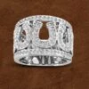 Kelly Herd Sterling Multi Horseshoe Ring -Western Cowboy Equipment Shop 171s2k