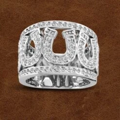 Kelly Herd Sterling Multi Horseshoe Ring