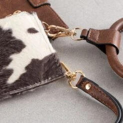 Cow Print Wristlet Wallet -Western Cowboy Equipment Shop 19911 detail