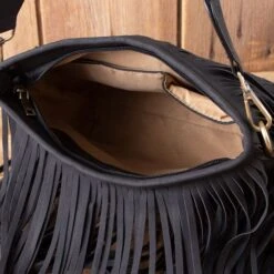 Aztec Black Fringe Crossbody Bag 8 Aztec Black Fringe Crossbody Bag -Western Cowboy Equipment Shop 19926 int