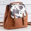 Cow Print Traveler Backpack -Western Cowboy Equipment Shop 19928