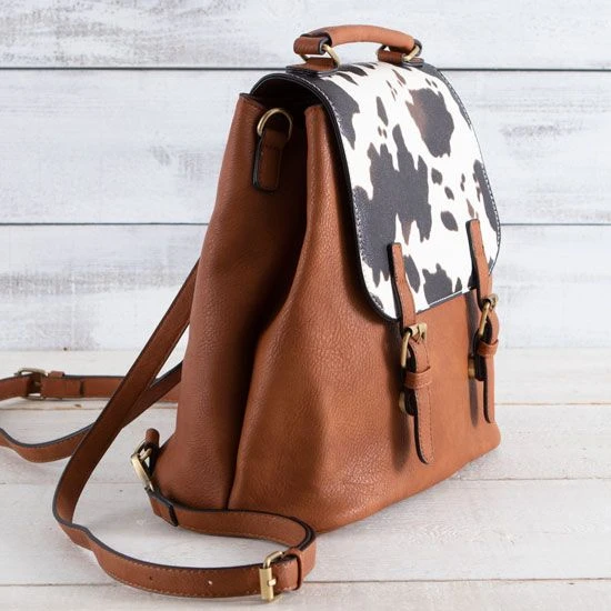 Cow Print Traveler Backpack 4 Cow Print Traveler Backpack - Image 2