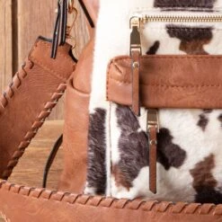 Cow Print Everyday Backpack -Western Cowboy Equipment Shop 19929 detail