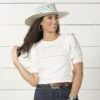 Daisey White Dallas Top -Western Cowboy Equipment Shop 20517