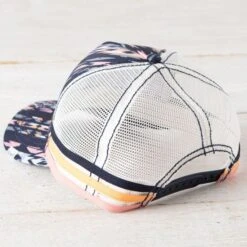 Cruel Girl Dusty Peach Aztec Trucker Ball Cap -Western Cowboy Equipment Shop 22233 back