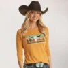Rock & Roll Denim The Way Out Westward Top 2 Rock & Roll Denim The Way Out Westward Top -Western Cowboy Equipment Shop 22295