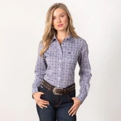 Cinch Graced In Grape Top -Western Cowboy Equipment Shop 22522 alt2