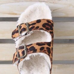 Corkys Leopard Laid Back Slippers -Western Cowboy Equipment Shop 252006L toe